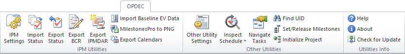 IPM Utilities in Project 2010